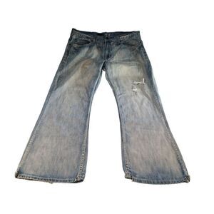 Helix Slim Boot Jeans Men Sz 36 X‎ 32 Straight Leg Blue Denim Western